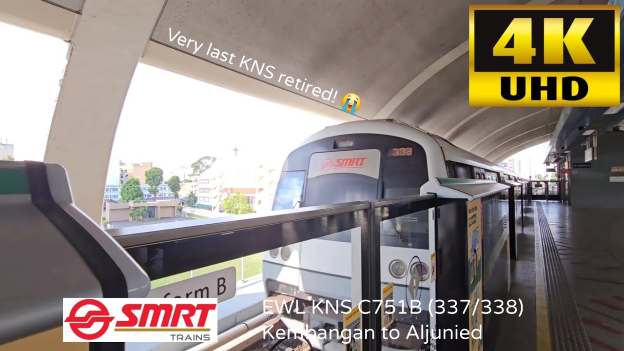 (Last KNS Retired) SMRT EWL Kawasaki Nippon Sharyo C751B (337/338) Kembangan - Aljunied