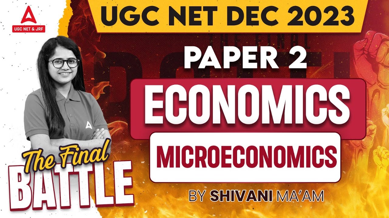 UGC NET Economics | Microeconomics UGC NET | UGC NET Paper 2 Economics by shivani sharma
