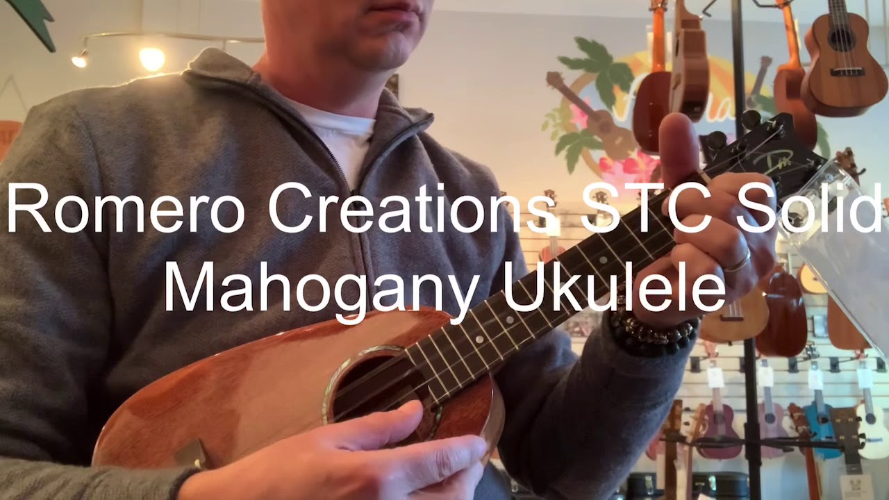 Romero Creations STC Solid Mahogany Ukulele Demo at Aloha City Ukes