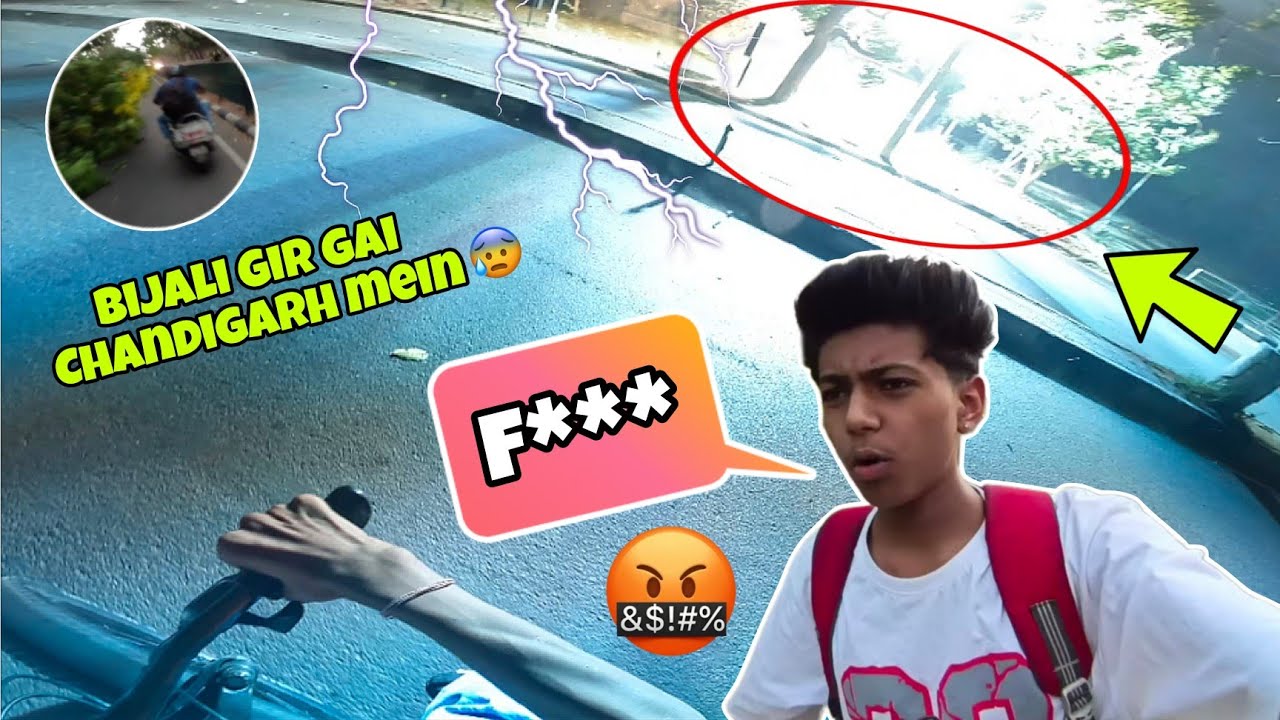 Chandigarh mein Giri Bijali ⛈️😰 TUFAN NE SAB KHATM KAR DIYA 🤬 Chandigarh Sector 32