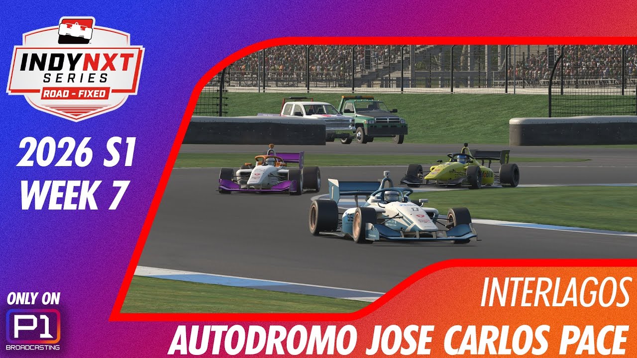Indy NXT Road Series Mon Night Top Split | INTERLAGOS | 2026S1 W7 | iRacing Broadcast