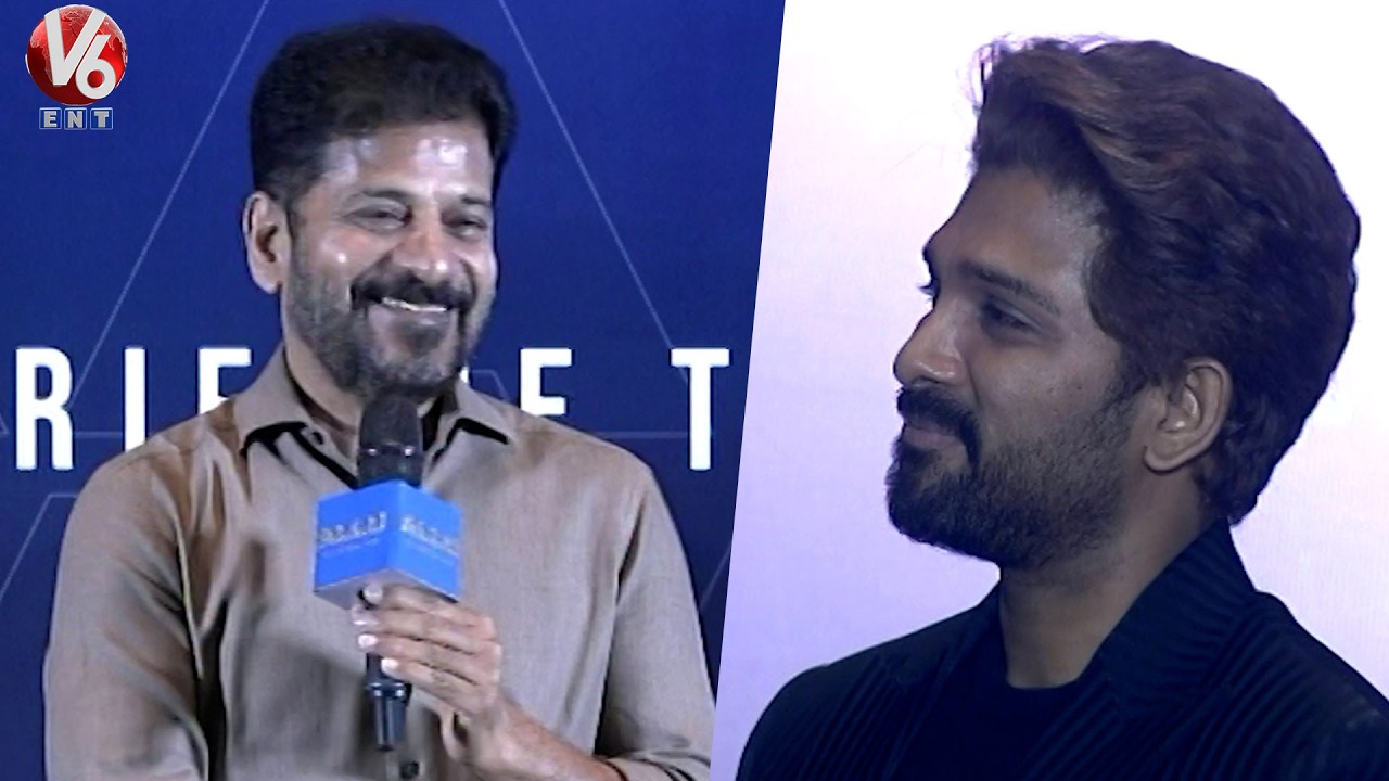 CM Revanth Reddy Superb Speech at Allu Cinemas Grand Launch Event | Allu Arjun | V6Ent