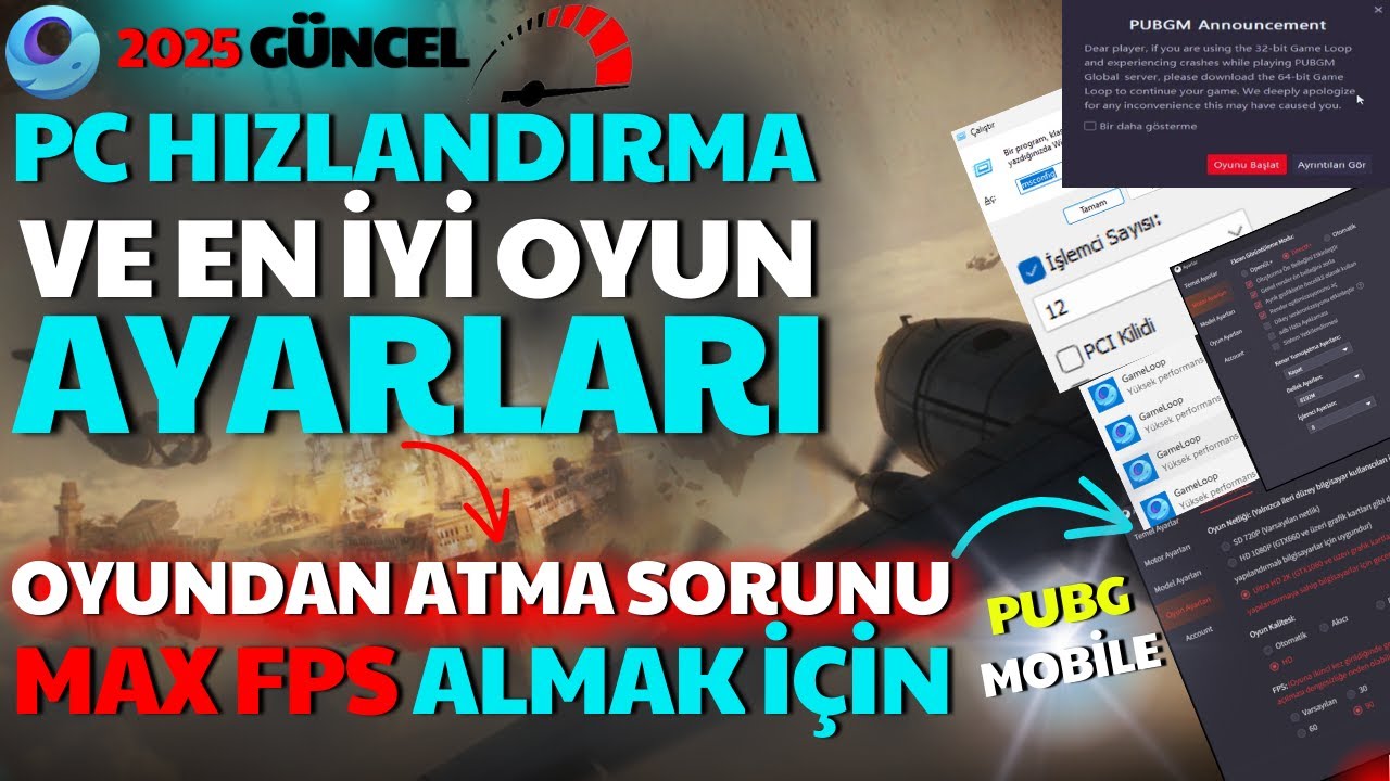EN İYİ OYUN FPS AYARLARI OYUNDAN ATMA SORUNLARI VE BİLGİSAYAR HIZLANDIRMA GÜNCEL AYARLAR !