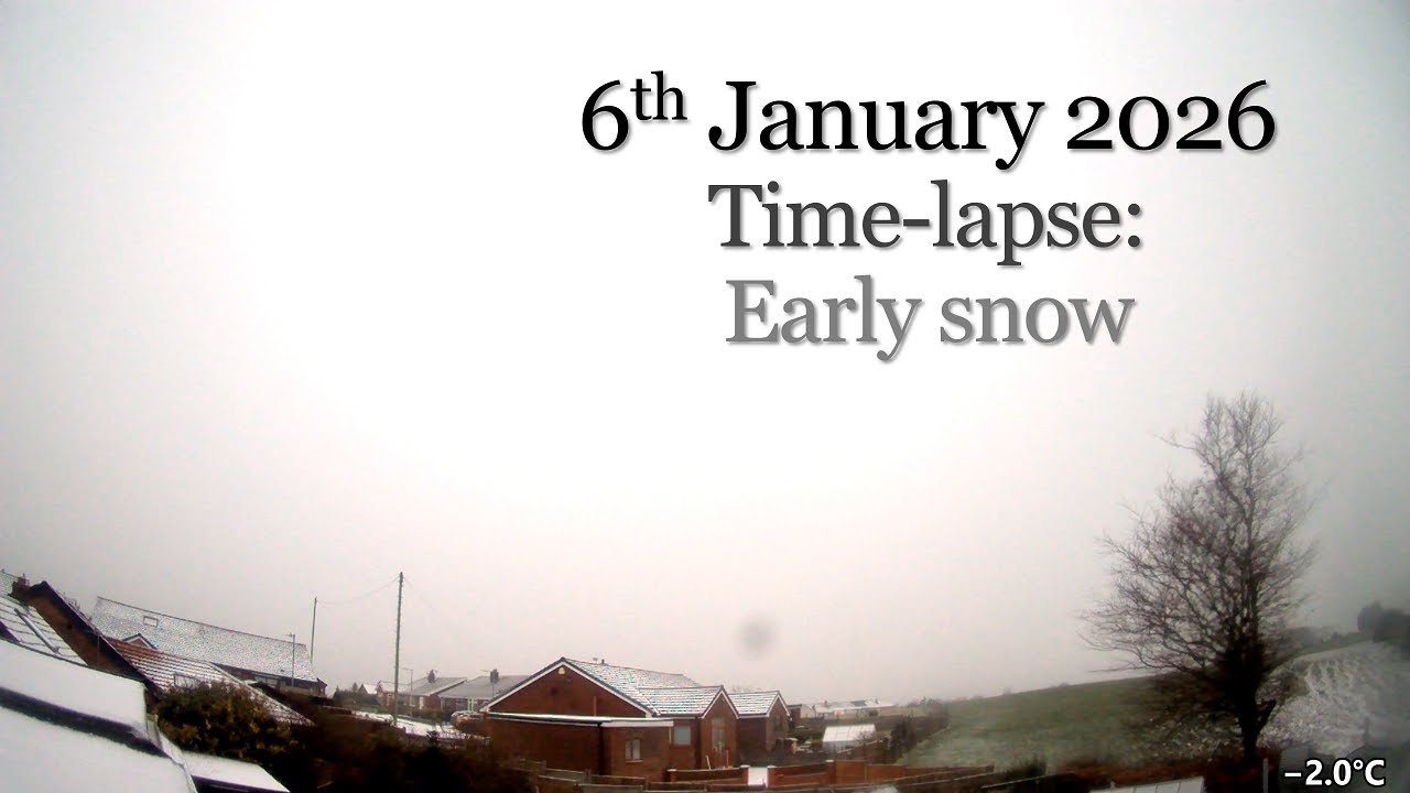 6 January 2026 Time-lapse: Early snow