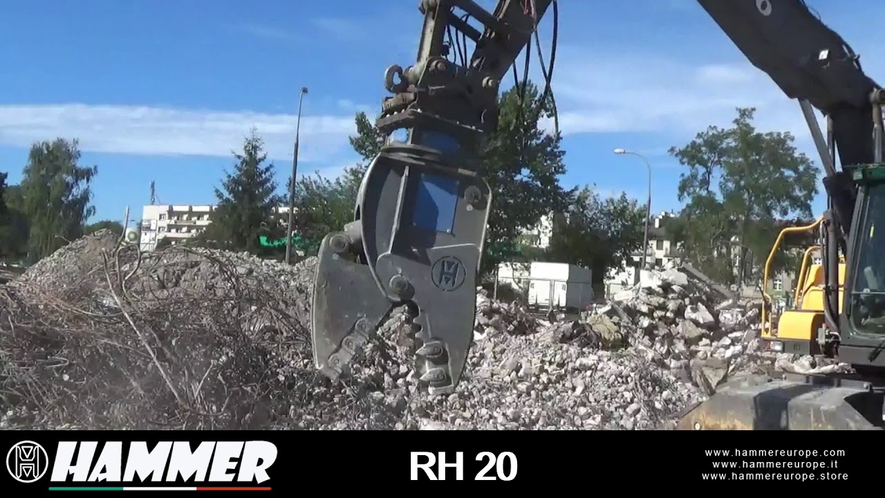 Hammer RH 20: UNSTOPPABLE! Rotating demolition crushers