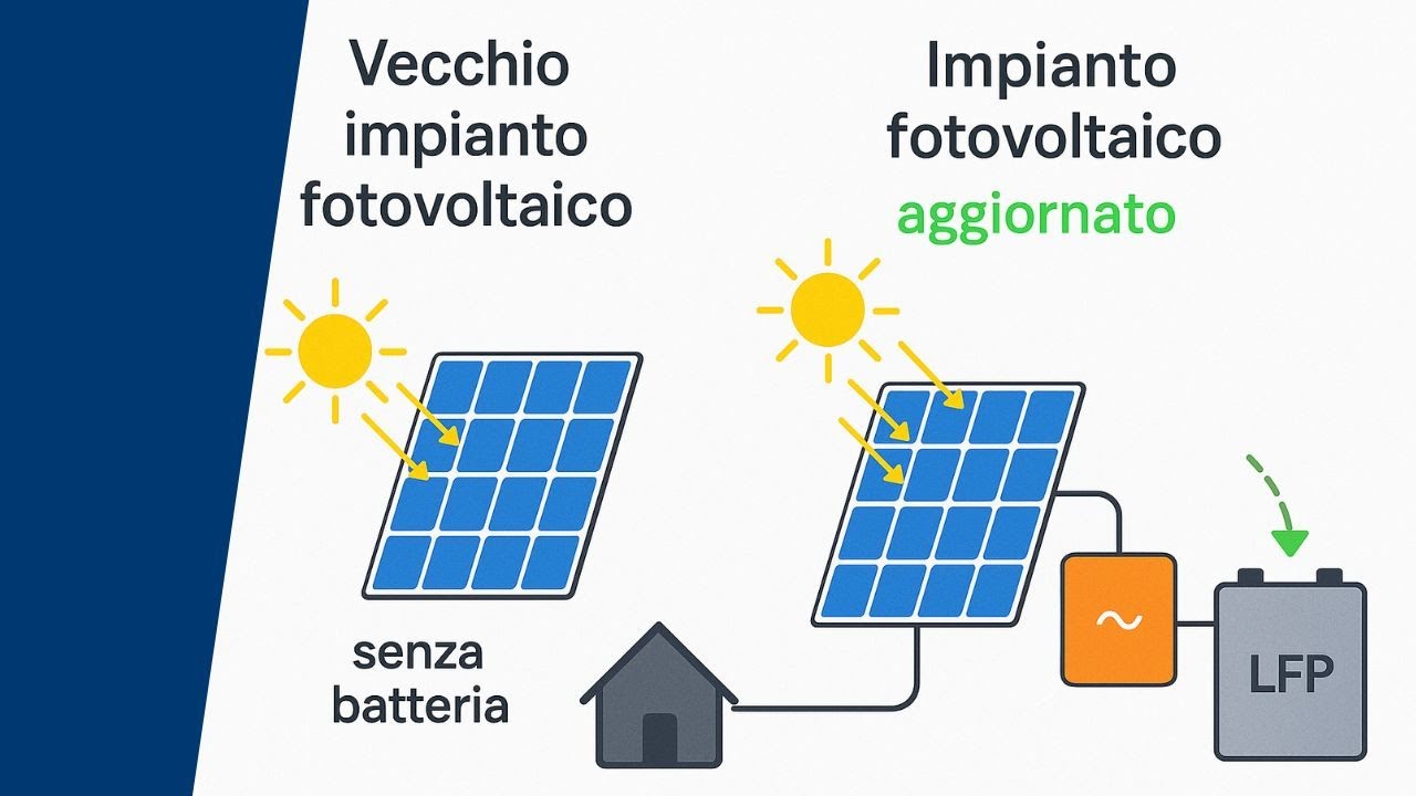 Upgrade impianto Conto Energia con batteria off-grid