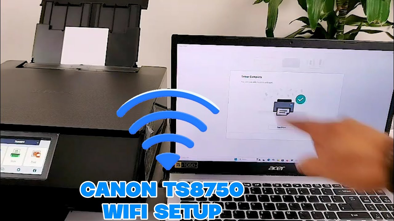 Как настроить Wi-Fi на принтере Canon Pixma TS8750 на компьютере с Windows: сканирование, печать ...