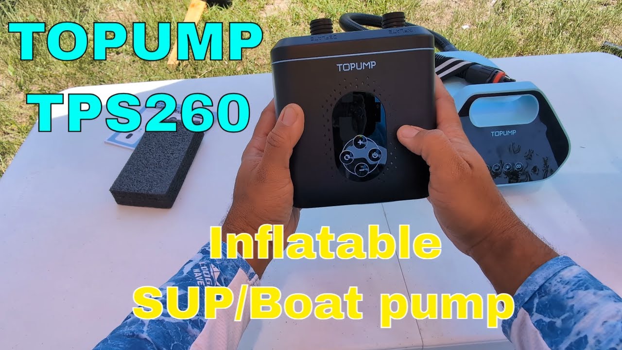 TOPUMP TPS260 Inflatable SUP Boat pump review
