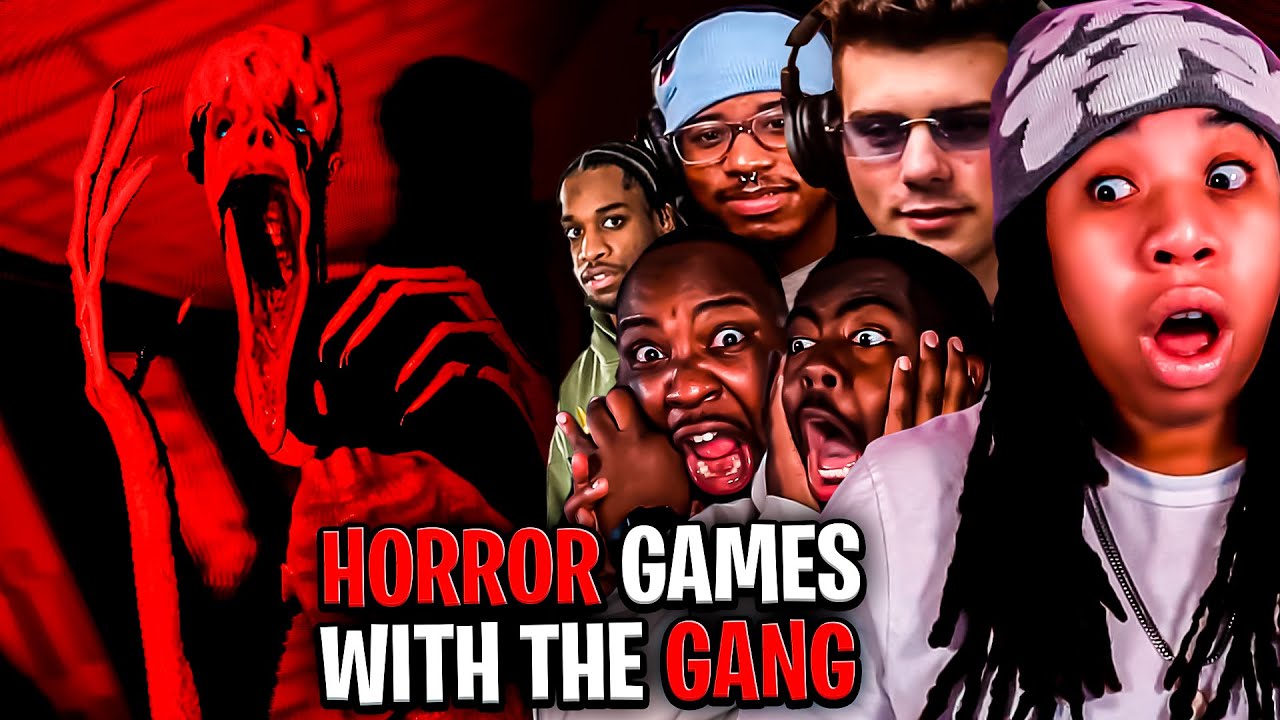 3 Random HORROR Games With The Gang