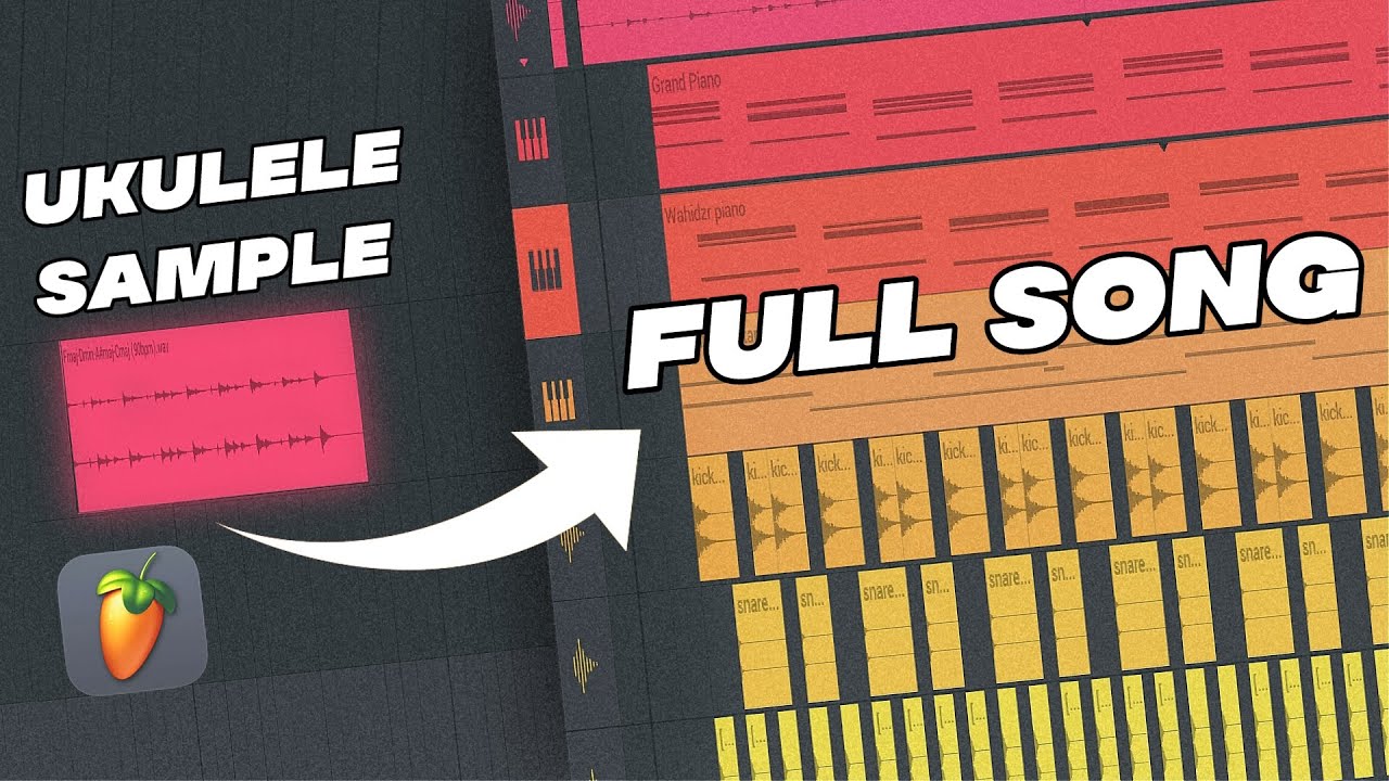 I turned a ukulele sample into a song | fl studio mobile