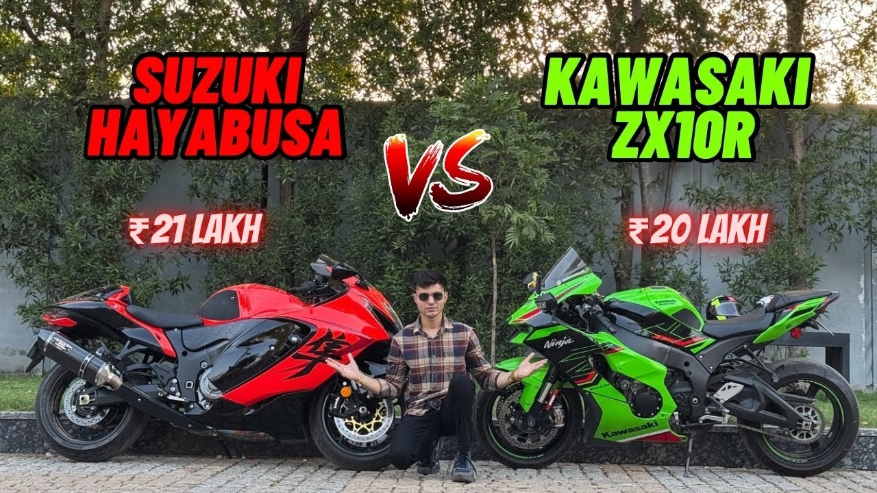 2025 Suzuki Hayabusa vs Kawasaki Ninja ZX10R 🔥| Deatiled Comparison |