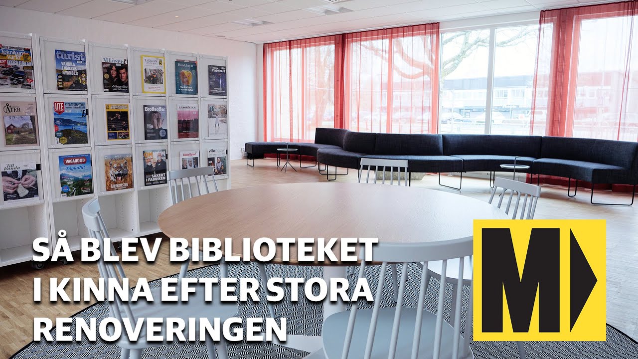 Så blev biblioteket i Kinna efter stora renoveringen