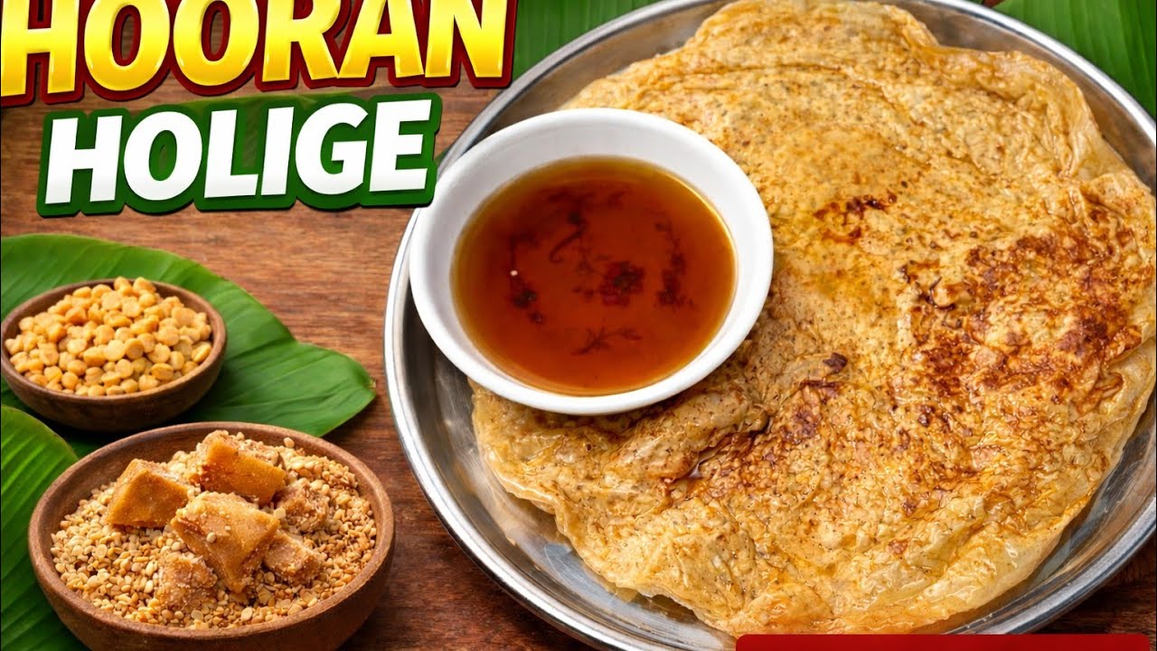 ಕಡಲೆ ಬೇಳೆ ಹೂರಣ ಹೋಳಿಗೆ 🤪🤪🤪🤪