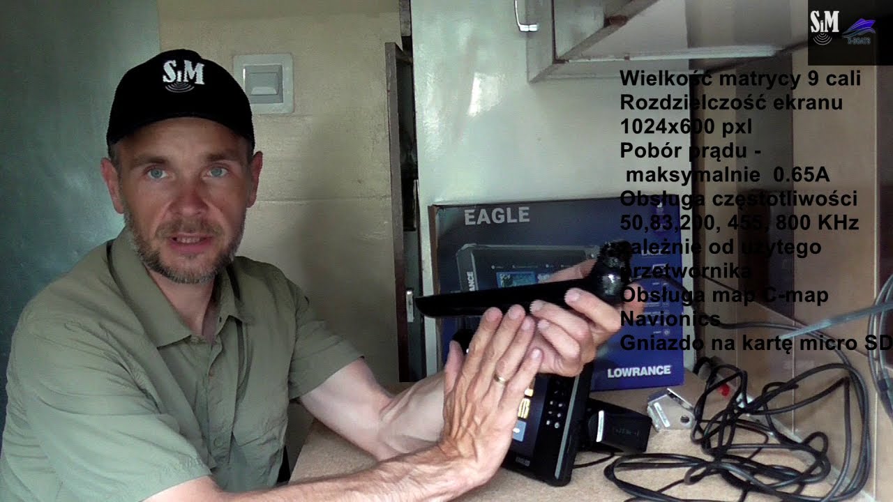 Lowrance Eagle 9 TS HD. Omówienie, testy na wodzie. Uchwyty Brodit.
