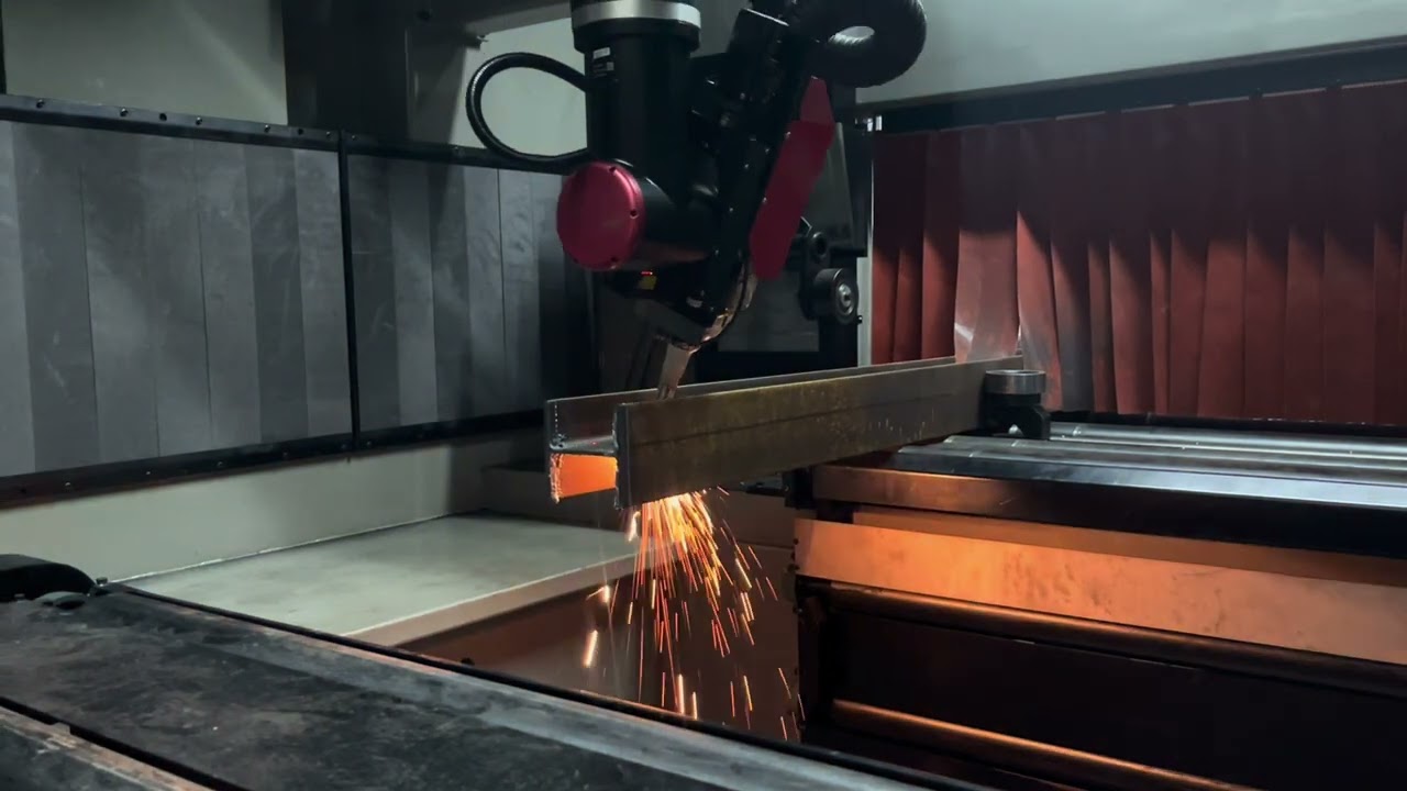 3D laser cutting on different beams, PKG600II , one key start
