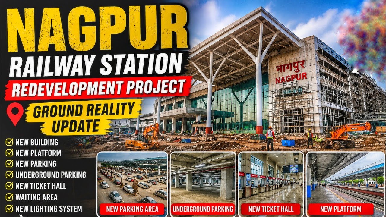 नागपुर रेलवे स्टेशन का नया रूप 😱 Full Ground Reality Tour