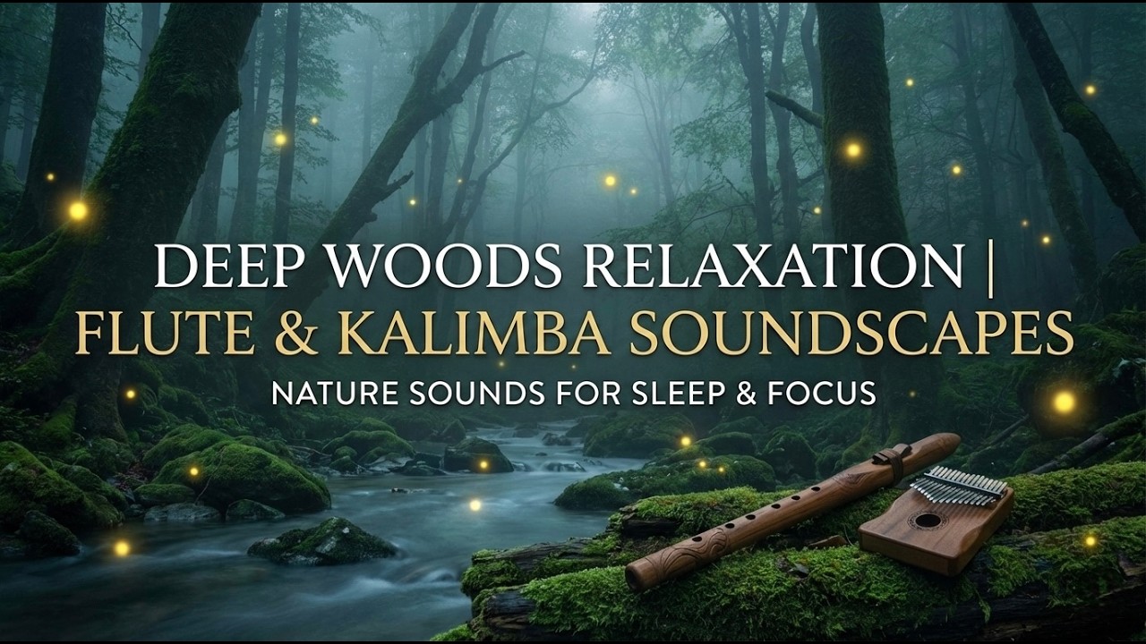 Deep Woods Flute & Kalimba | Relaxing Nature Sounds for Sleep & Stress Relief