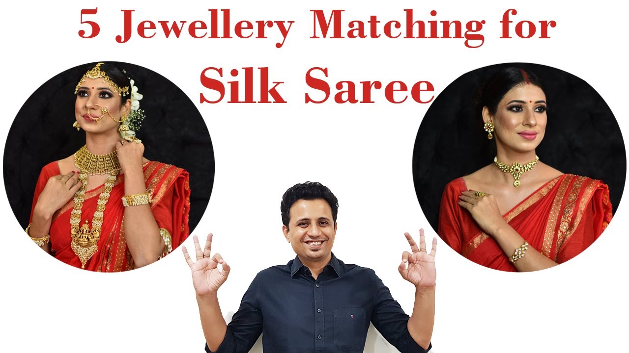 5 Matching Jewellery Style for Silk Saree | South Indian Jewellery Design | Kundan Jewelry for Saree