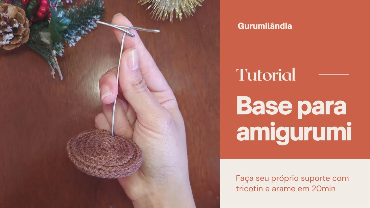 SUPORTE PARA AMIGURUMI: TRICOTIN E ARAME