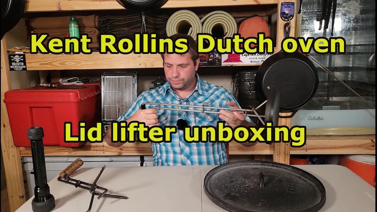 The new Kent Rollins Dutch oven Lid lifter unboxing & testing.