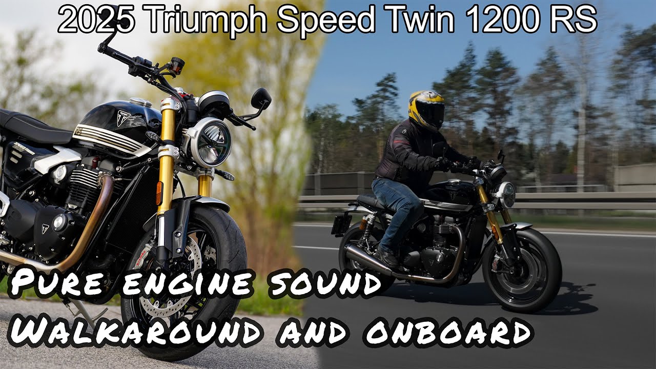 2025 Triumph Speed Twin 1200 RS – Pure Engine Sound, Walkaround & Ride [No Talking | 4K]