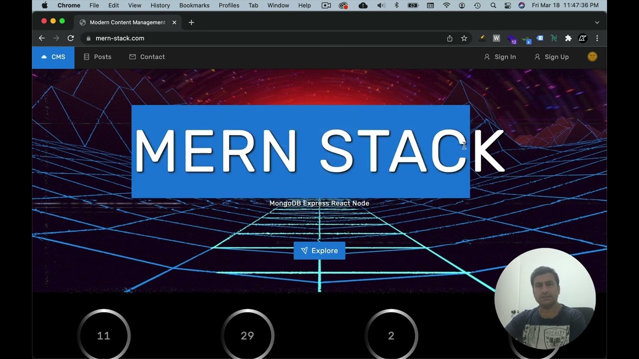 React Node MERN Stack CMS - WordPress Clone frontend demo