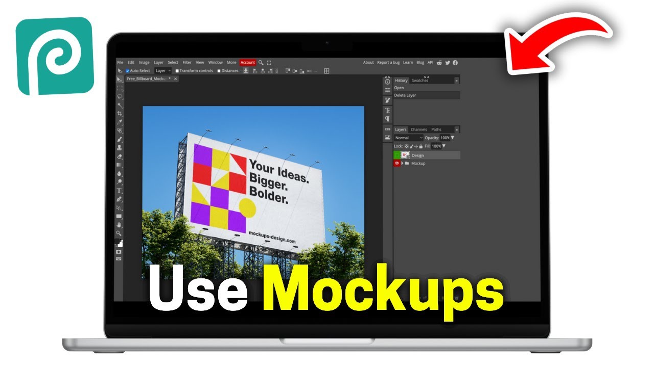 How To Download & Use Mockups - Photopea Mockup Tutorial (2025)