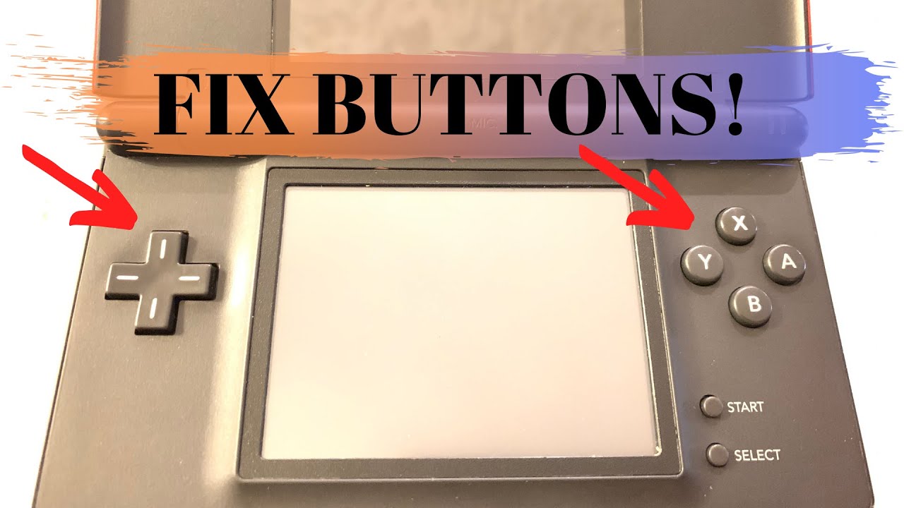 How to fix Nintendo DS Lite D-pad buttons. Broken / Unresponsive. Easy!!