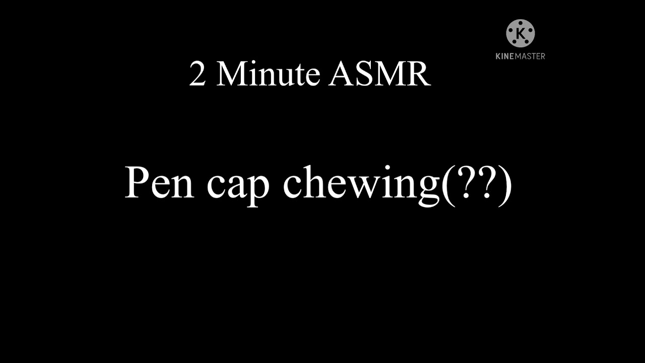 2 Minute ASMR Pen cap Chewing  LOFI