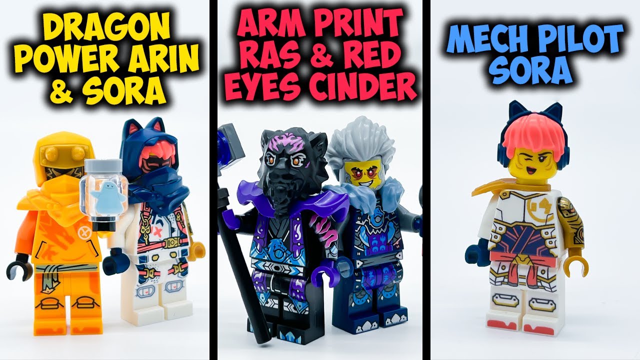 Минифигурки Ninjago: Dragons Rising, напечатанные на заказ!