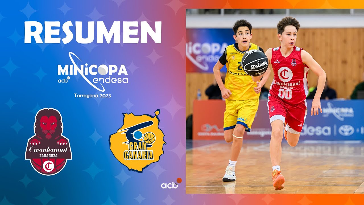 Casademont Zaragoza - Gran Canaria (100 - 80) RESUMEN | Minicopa Endesa Tarragona 2023