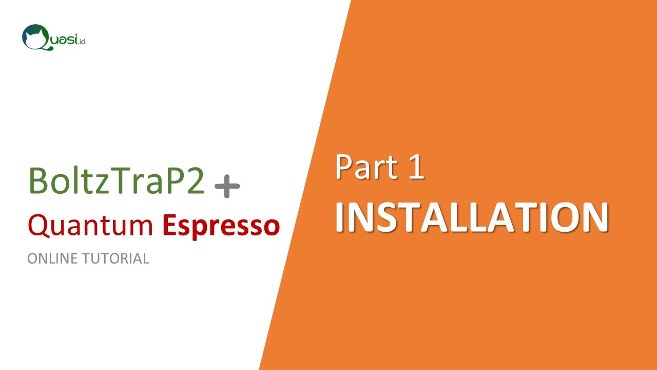 Boltztrap2 Tutorial part1 Installation