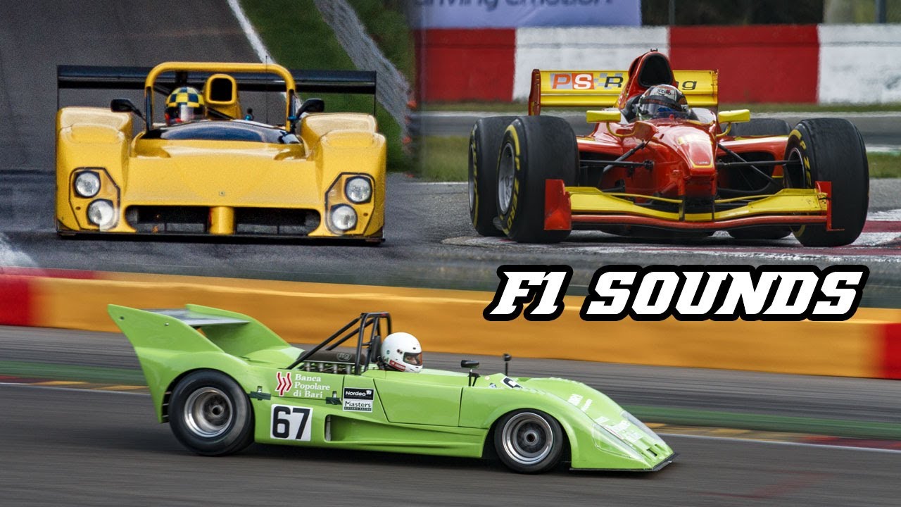 Racecars that sound like F1 cars | 333 SP, 905, Norma, Lola, Auto GP, 312 PB, DBR1-2 ...