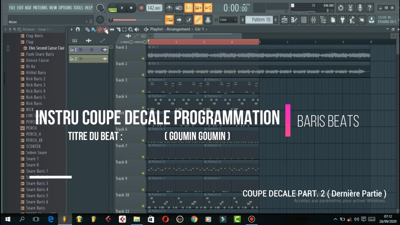 INSTRU COUPE DECALE PROGRAMMATION | 