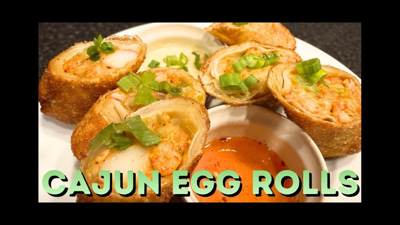 Cajun crawfish Egg Rolls… start to finish!
