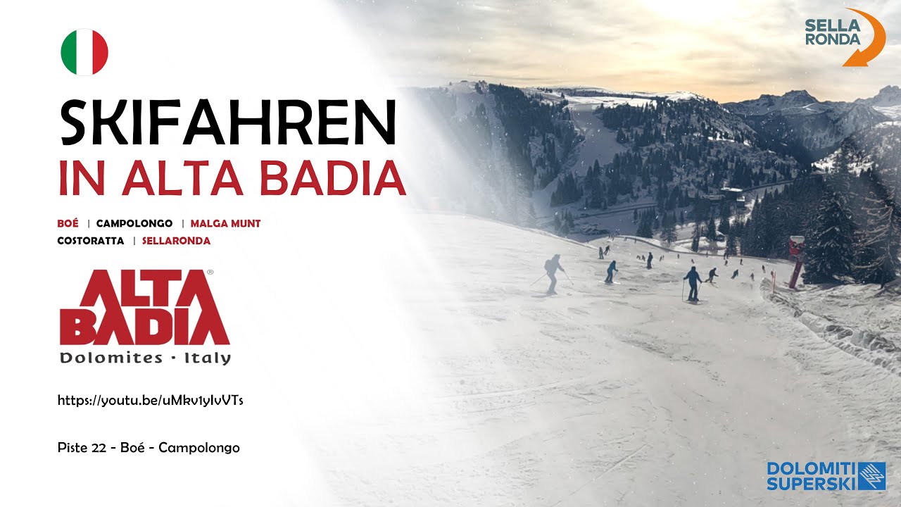 Alta Badia - Piste 22 (rot) - Bo&eacute;-Campolongo - Sellaronda