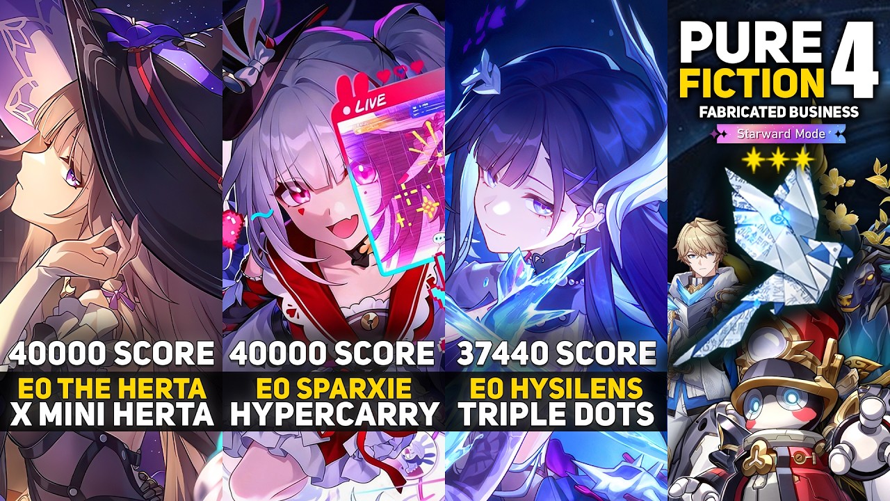 E0S1 The Herta x Herta & E0S1 Sparxie & E0S1 Hysilens DoT | Pure Fiction 4 Starward Mode | HSR 4.4