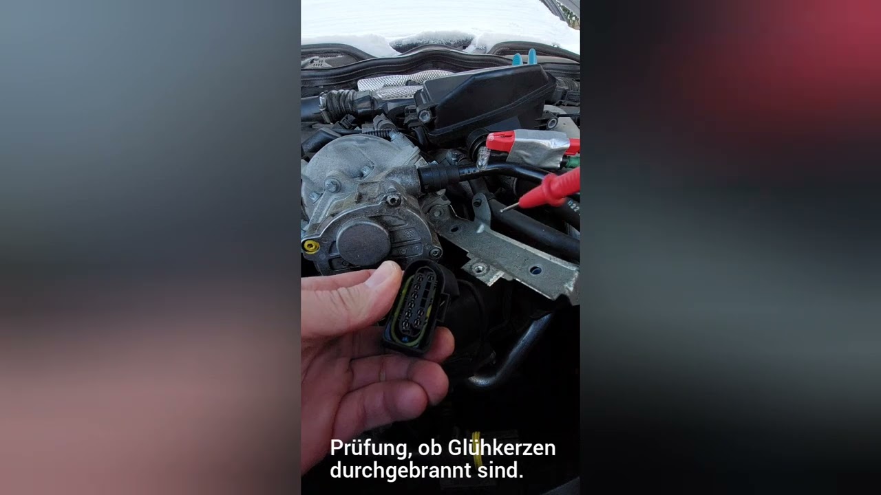 Mercedes E320 CDI startet nicht mehr im Winter - Reparatur der Glühendzeitstufe, Fehlercode P0670