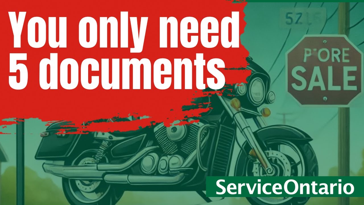 Motorcycle Ownership Transfer in Ontario | Private Seller Guide