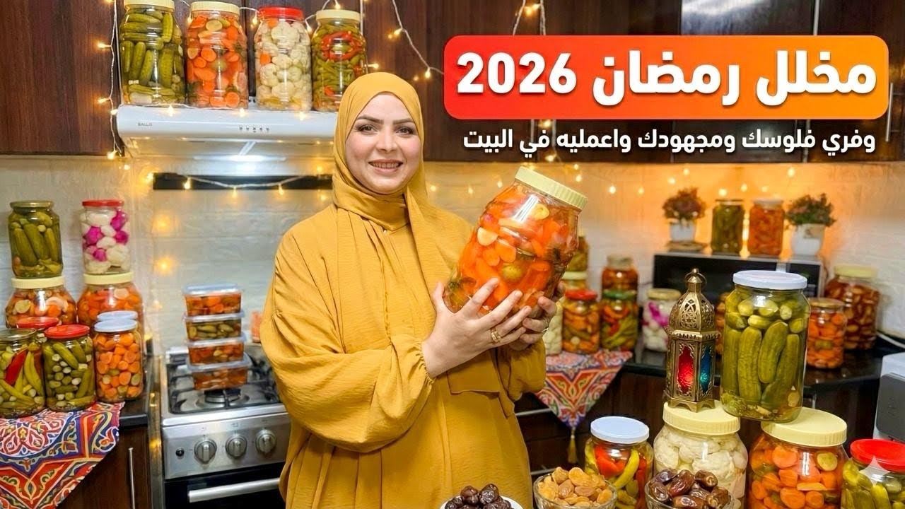 مخلل رمضان 2026 🌙 مخلل مشكل في 10 دقائق 🍋 وفري فلوسك واعمليه في البيت بأحلى خلطة سرية ❤️