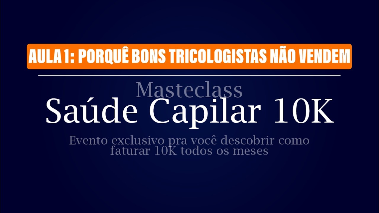 Aula 1 - Porque Bons profissionais não vendem?