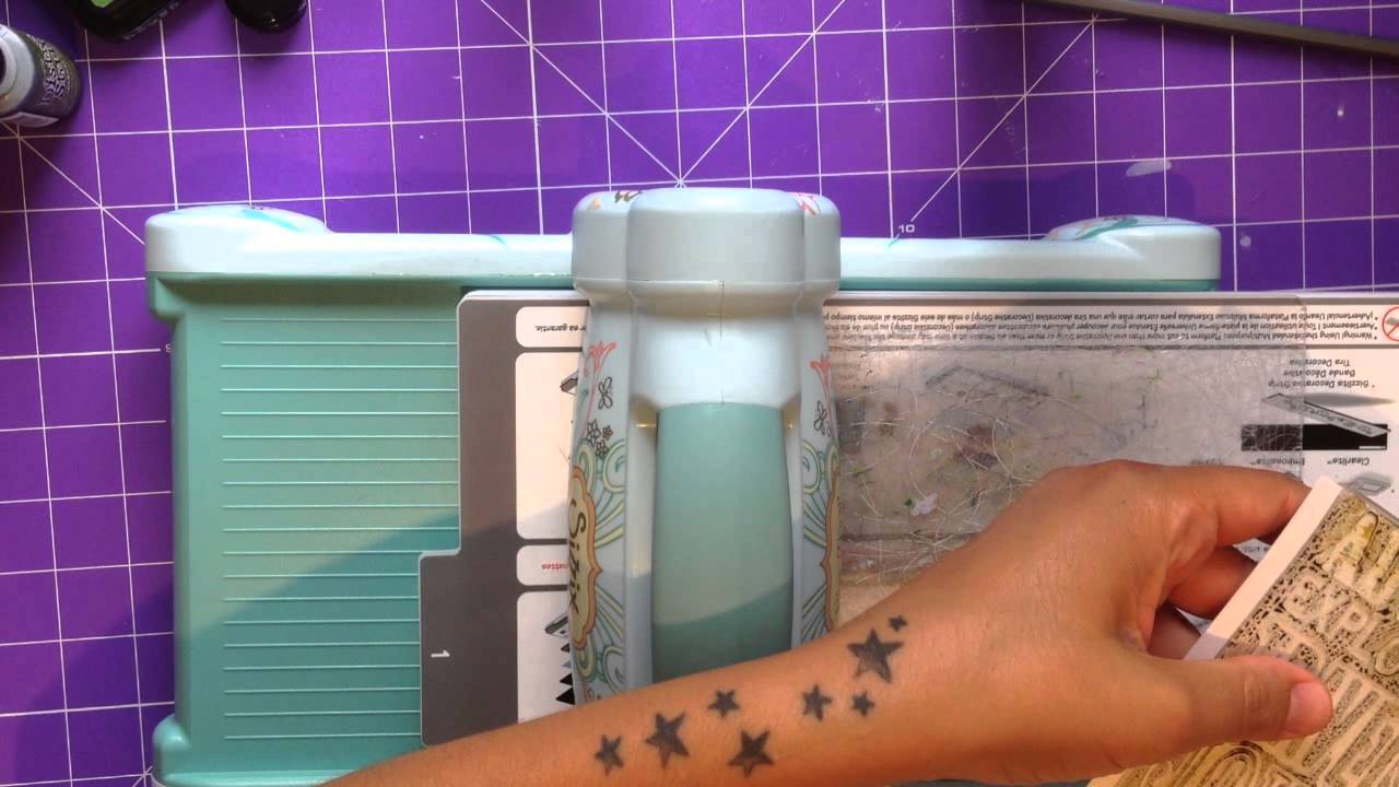 TUTORIAL SCRAPBOOKING. EMBOSSING EN SECO. BIG SHOT