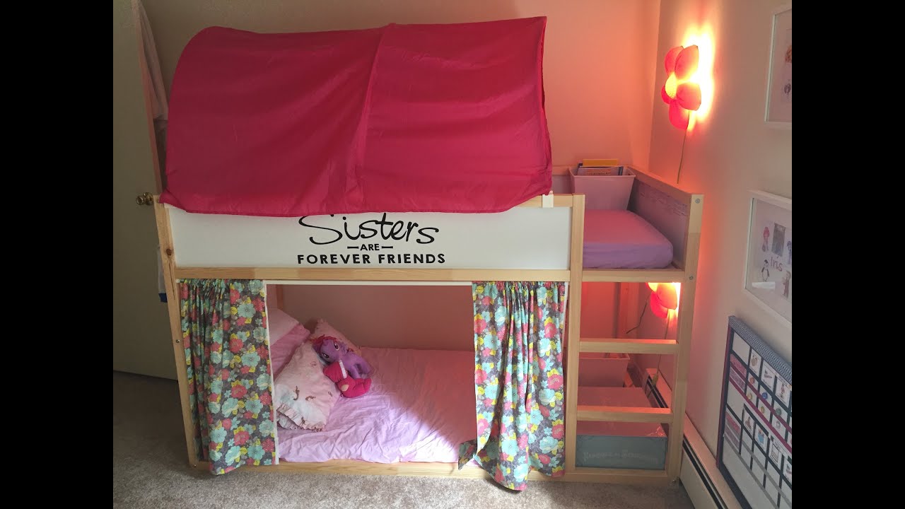 Ikea Girls Kura Bunk Beds Set Up