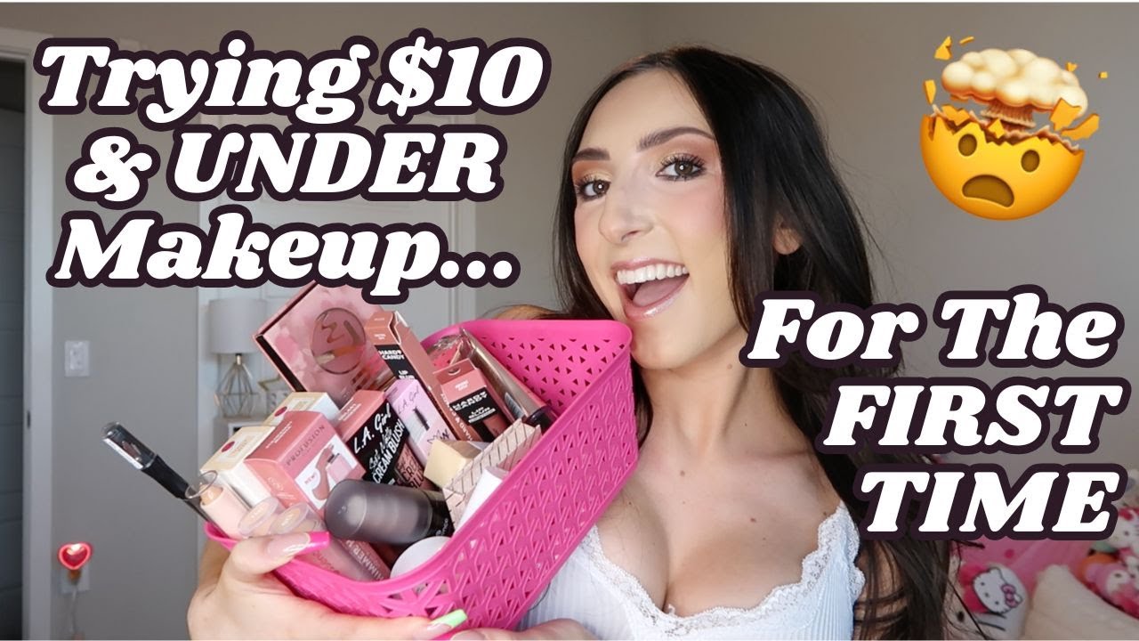 Trying $10 & UNDER Makeup For The First Time | Full Face Of AFFORDABLE First Impressions