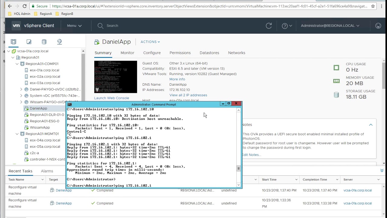 VMware vCloud Director 9.5 - Adopt a Network and VM