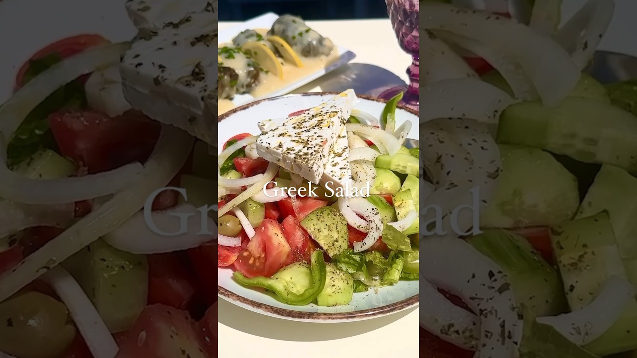 GREEK SALAD (Authentic) #greeksalad