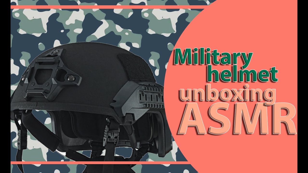 Unboxing tactical military helmet | ASMR | unboxing ASMR