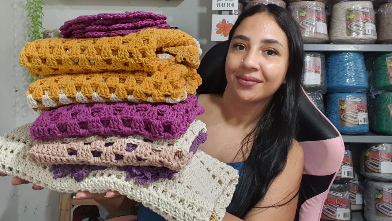 VLOG DA MINHA PRODUÇÃO DA SEMANA- 6 DIAS CROCHETADOS