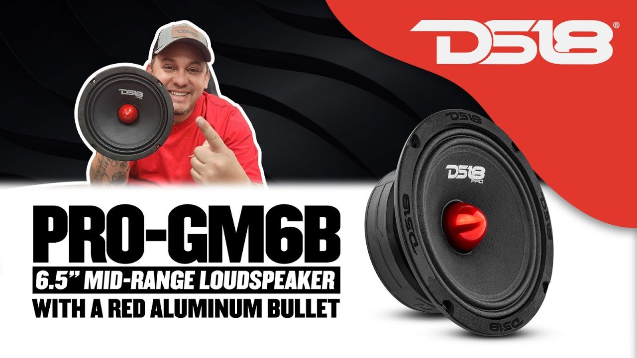 DS18 PRO-GM6B 6,5-дюймовый среднечастотный громкоговоритель с пулевидным корпусом