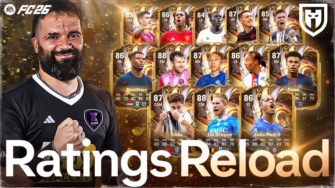 IL MIGLIOR COC IN QUESTO TEAM 2 RATINGS RELOAD | YILDIZ DE BRUYNE MESSI DUMFRIES DOUE SOULE | FC26